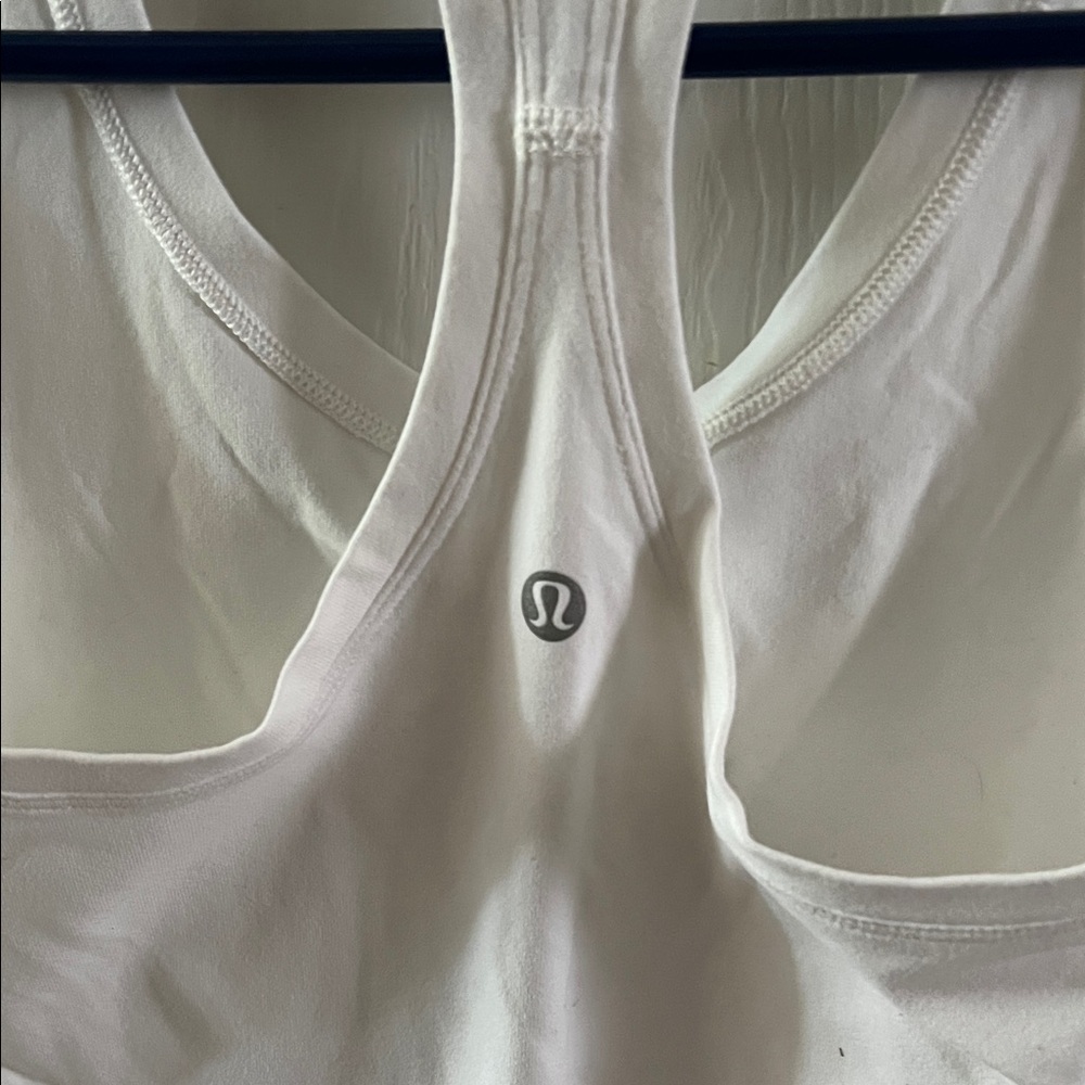 Lulu 🍋White Racerback Tank Top